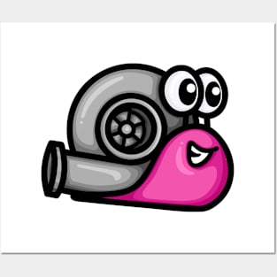 Turbo Snail Version 1 - Pink Posters and Art